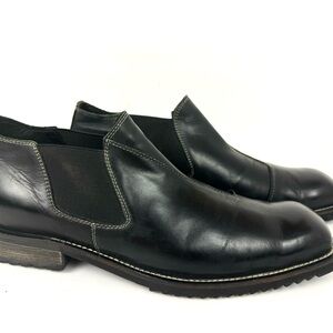 Gordon Rush Black Leather Ankle Boots Men’s Size 9.5